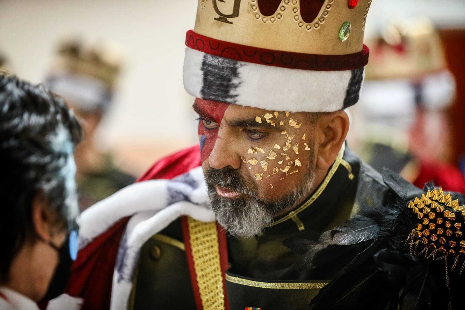 El ambiente en los camerinos del Falla