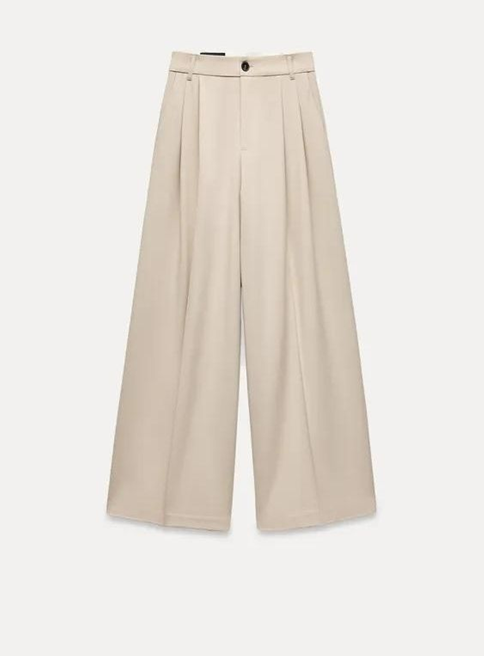 Pantalones de vestir beige de Zara.