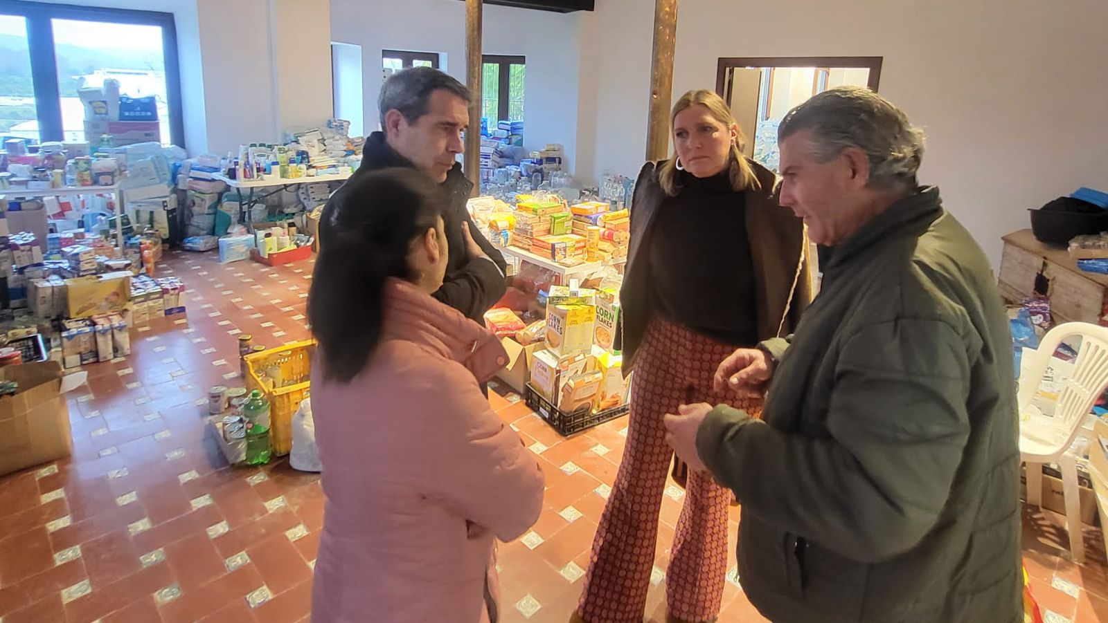 Pérez Custodio y Abellán, con Fernández en San Martín del Tesorillo.