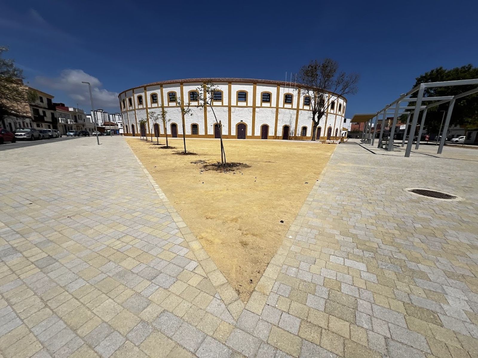 El entorno de la plaza de toros, ya urbanizado.