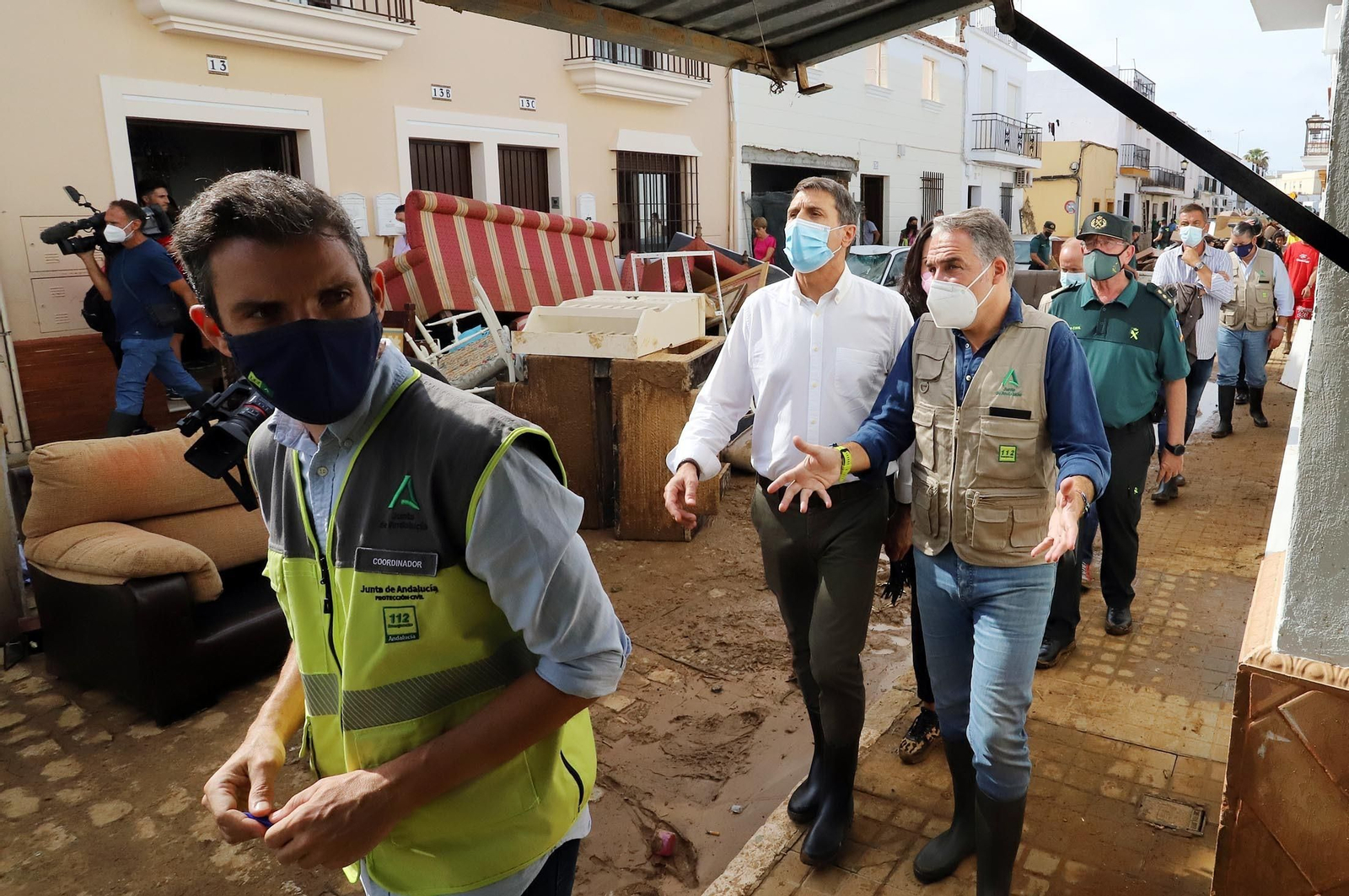 Imágenes de los destrozos provocados por el temporal en Lepe