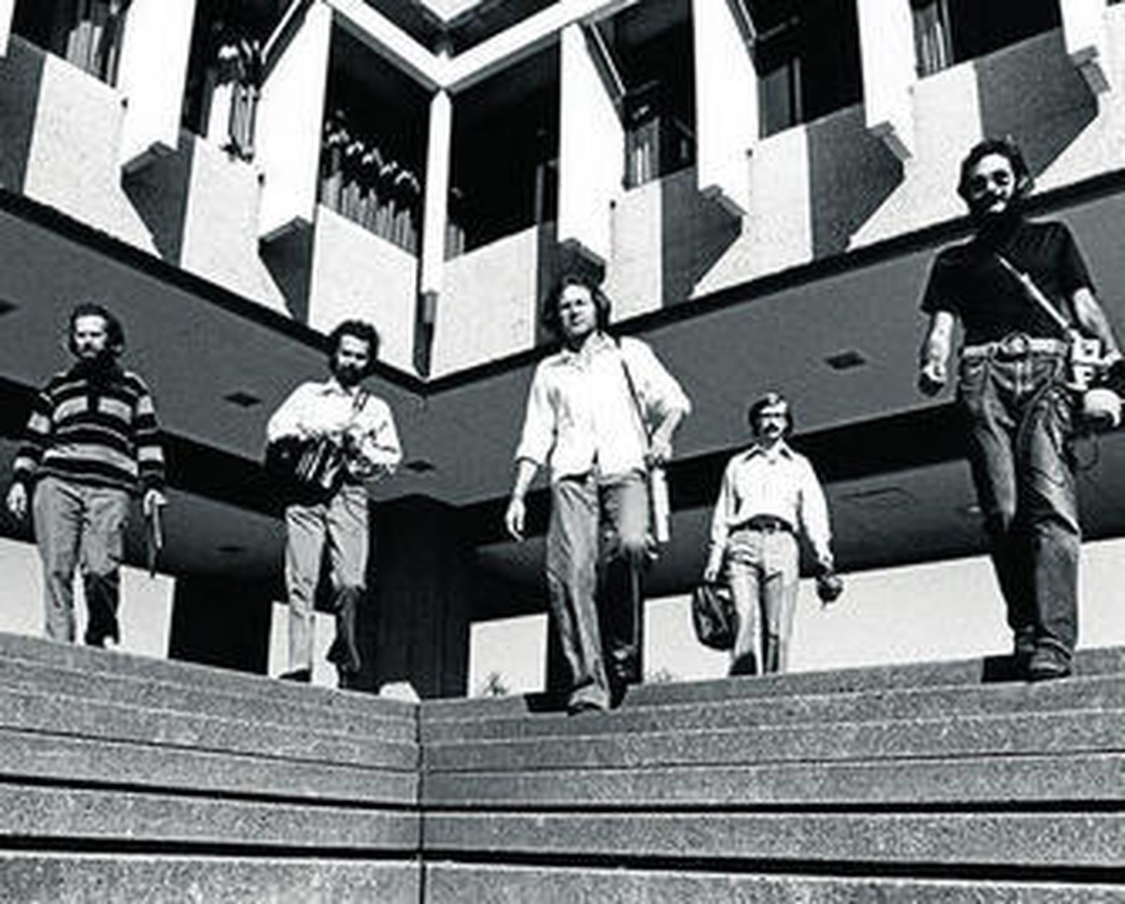 Miembros del World Soundscape Project en los años 60; Murray Schafer es el primero por la izquierda.