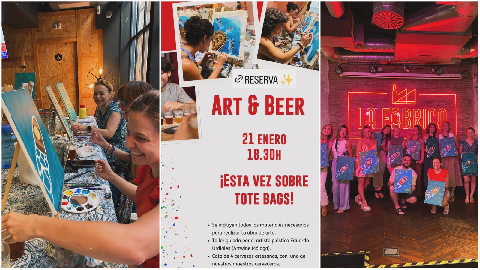 Una edición anterior de Art & Beer.