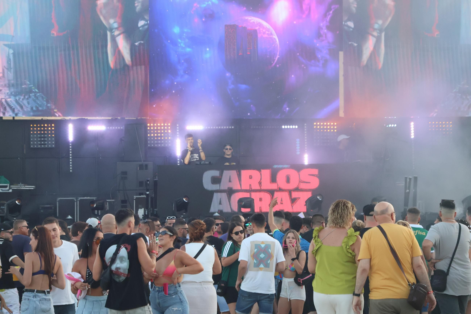 Actuación de Carlos Agraz durante el desarrollo del Festival en Balerma.