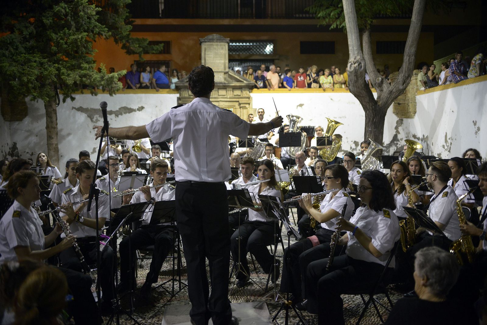 La banda, en el concierto que ofreció el pasado verano en el mismo escenario de la plaza Colón.