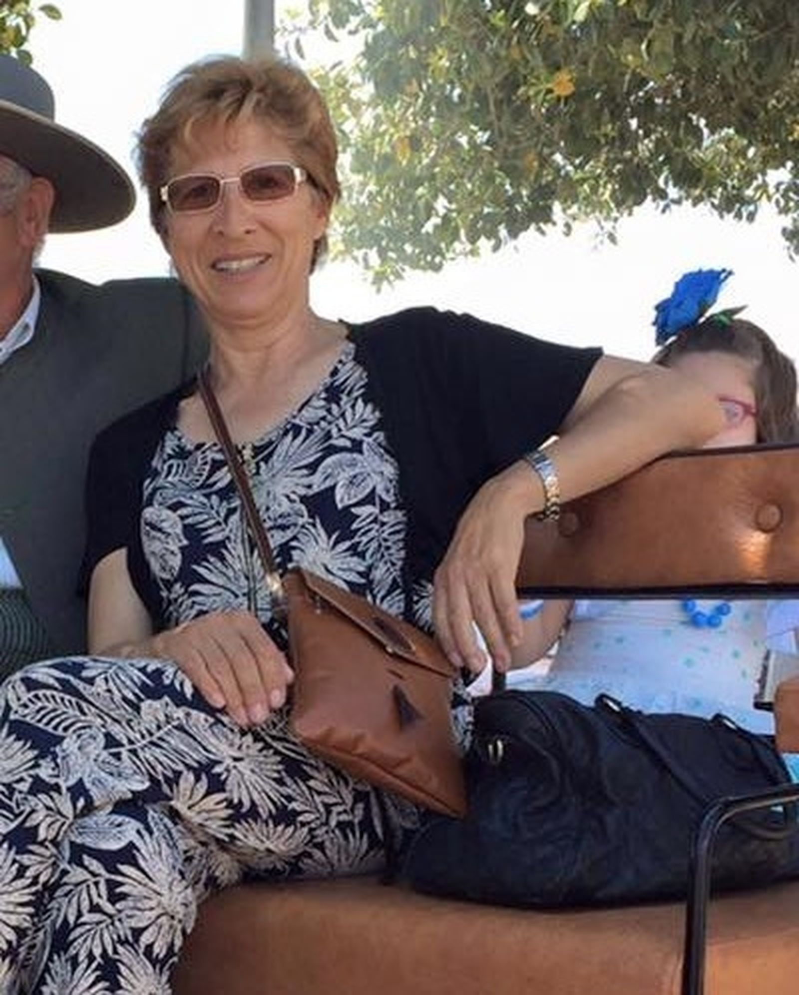 Rosa Muñoz en un evento celebrado con vecinos de la comarca.