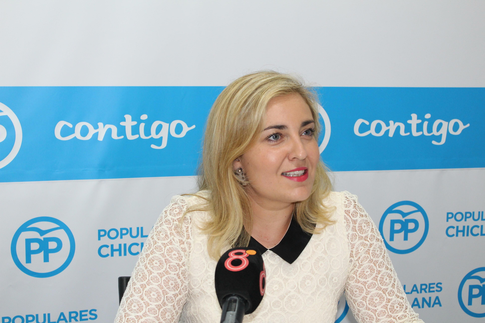 Ana Domínguez (PP), en una imagen de archivo durante una rueda de prensa.