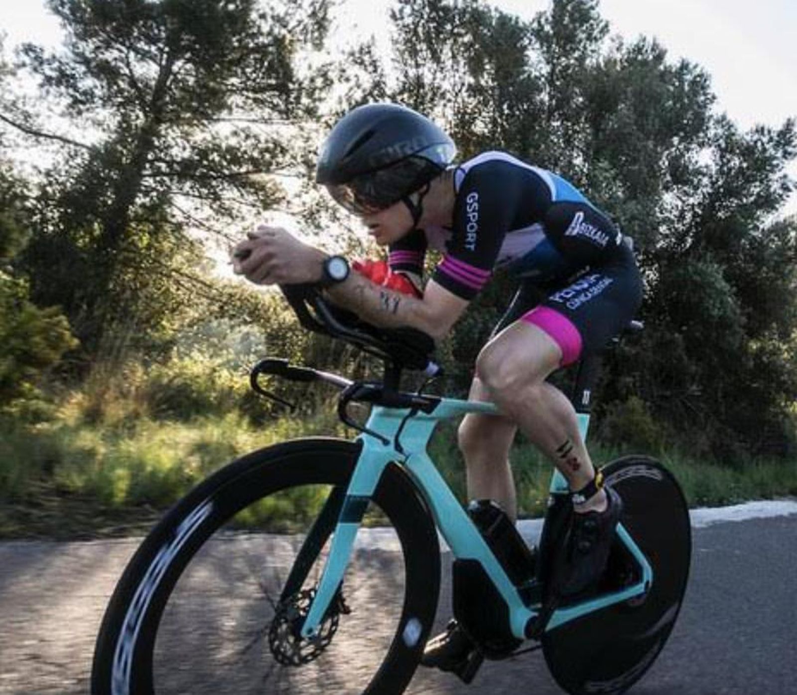 Julen Lopetegui, en la prueba de bicicleta.