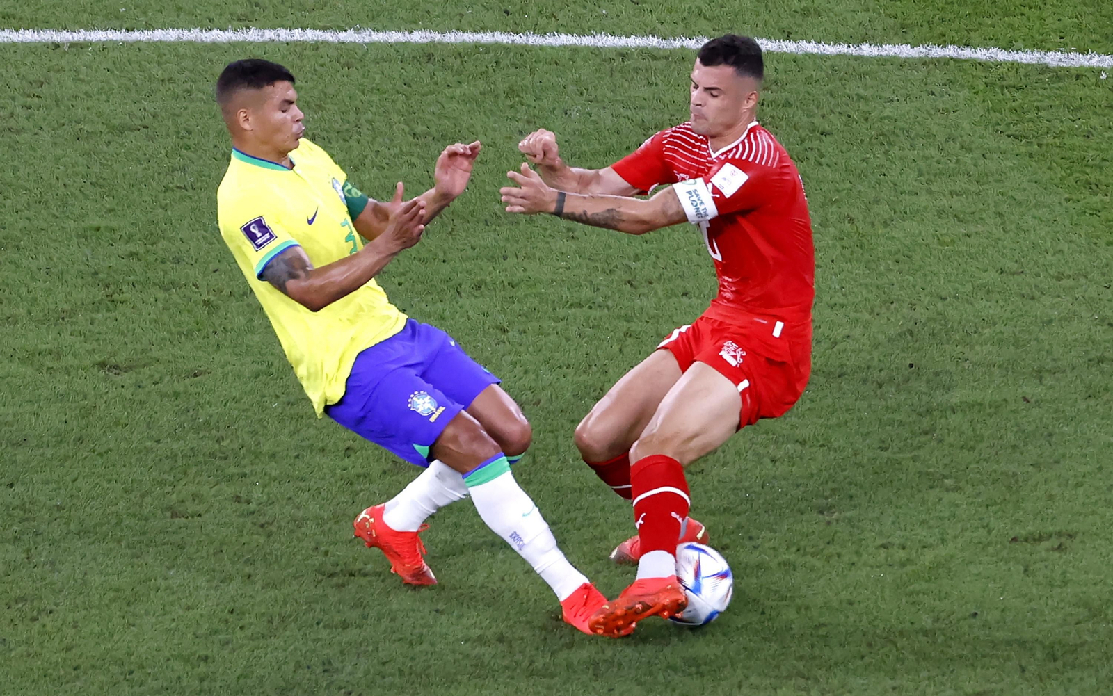 Las imágenes del Brasil - Suiza del Mundial de Qatar