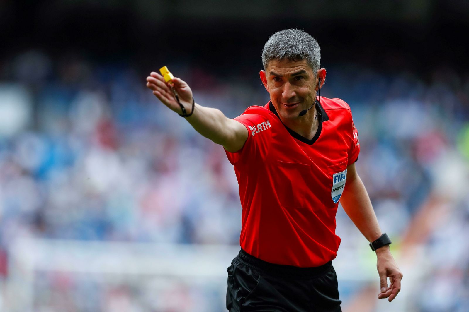 Undiano dirige el pasado domingo el Real Marid-Betis.