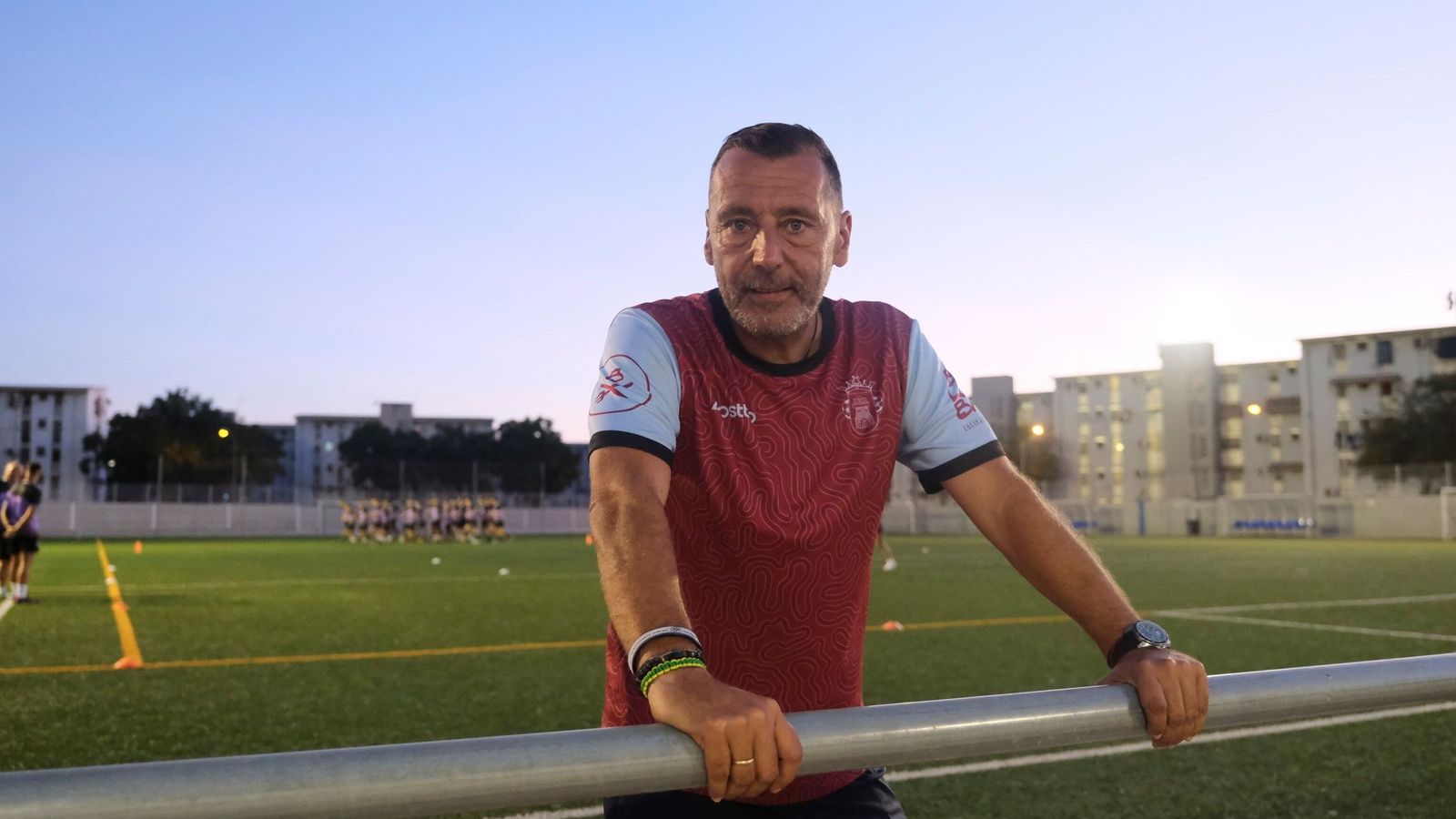 Quero, antes de un entrenamiento con el Espeleño.