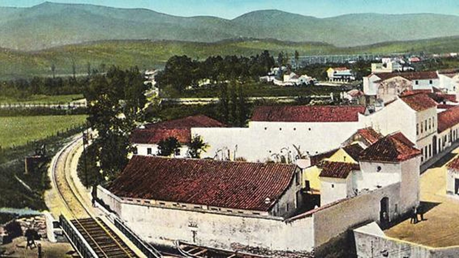 La capilla y su entorno a principios del siglo XX.