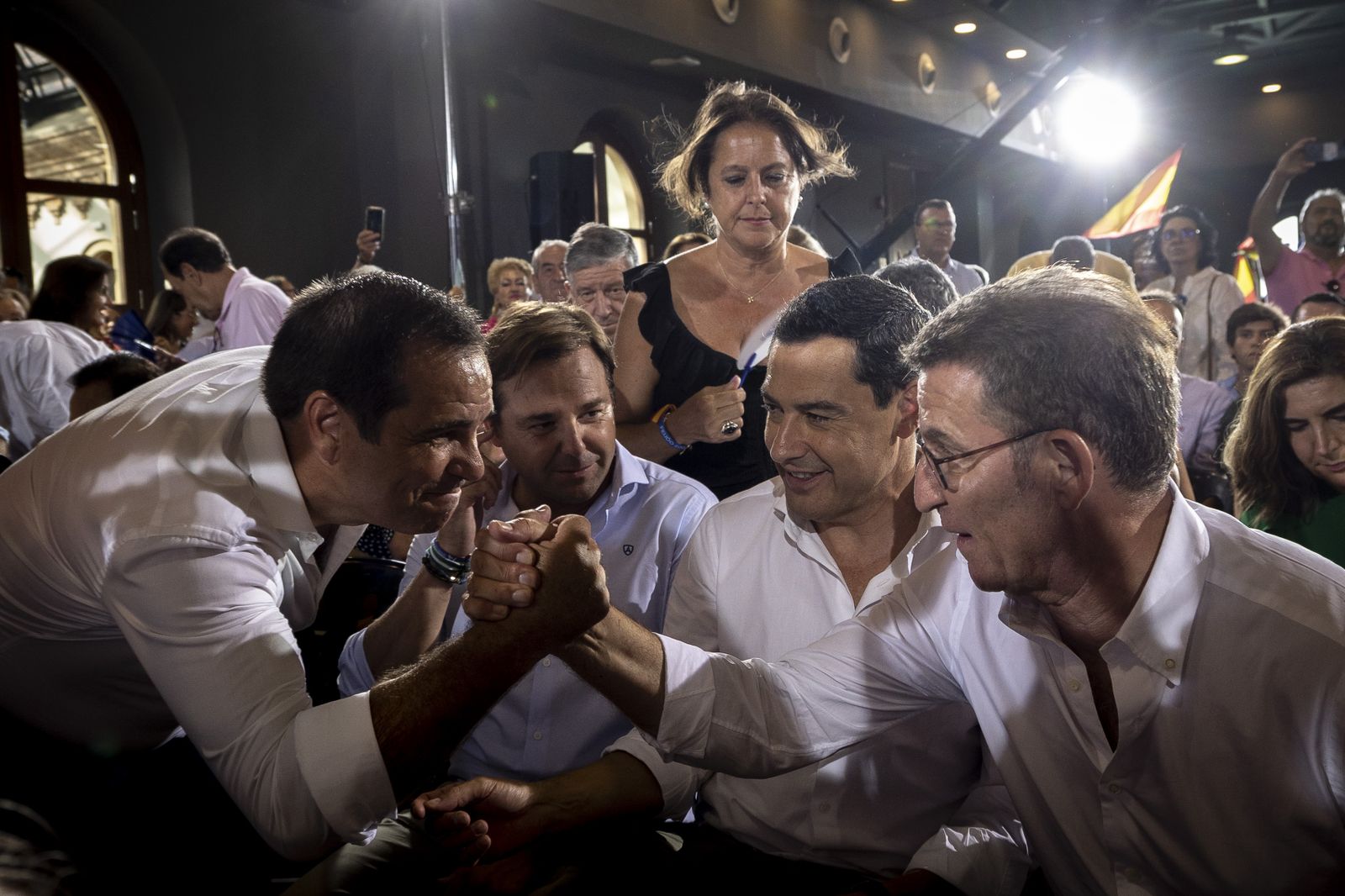 Las imágenes del mitin de Alberto Nuñez Feijoó en Cádiz