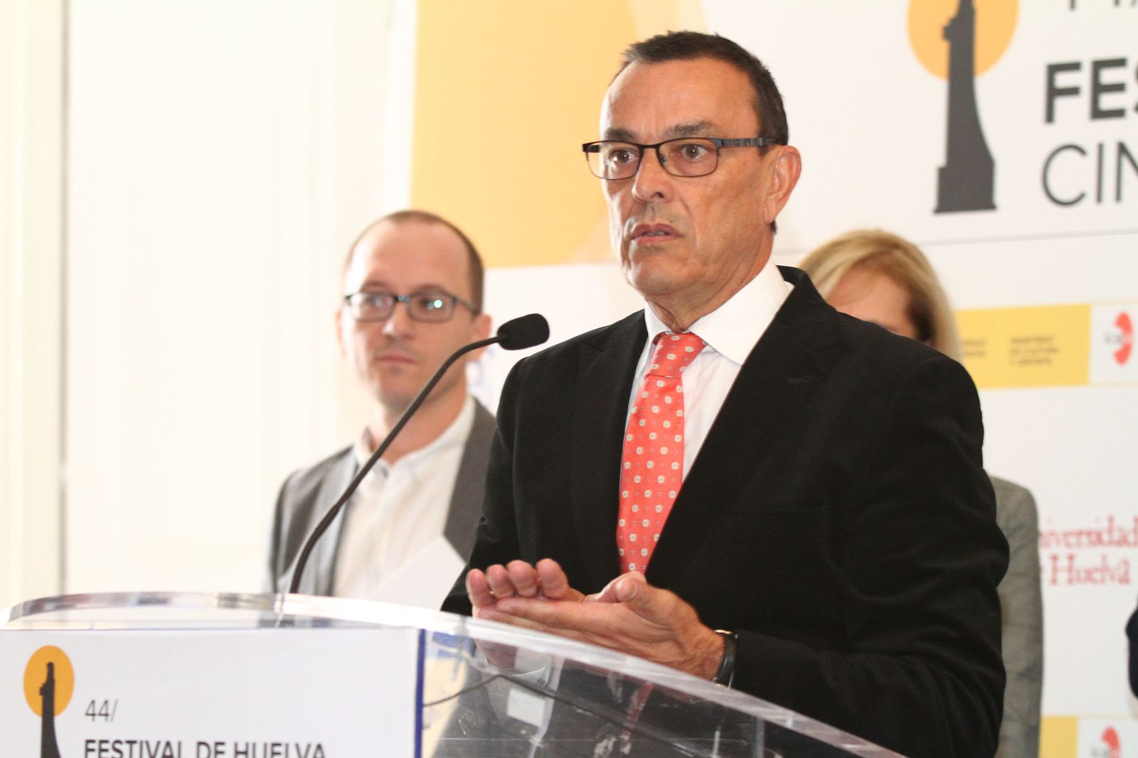 Imágenes de la presentación de la 44 edición del Festival de Huelva Cine Iberoamericano