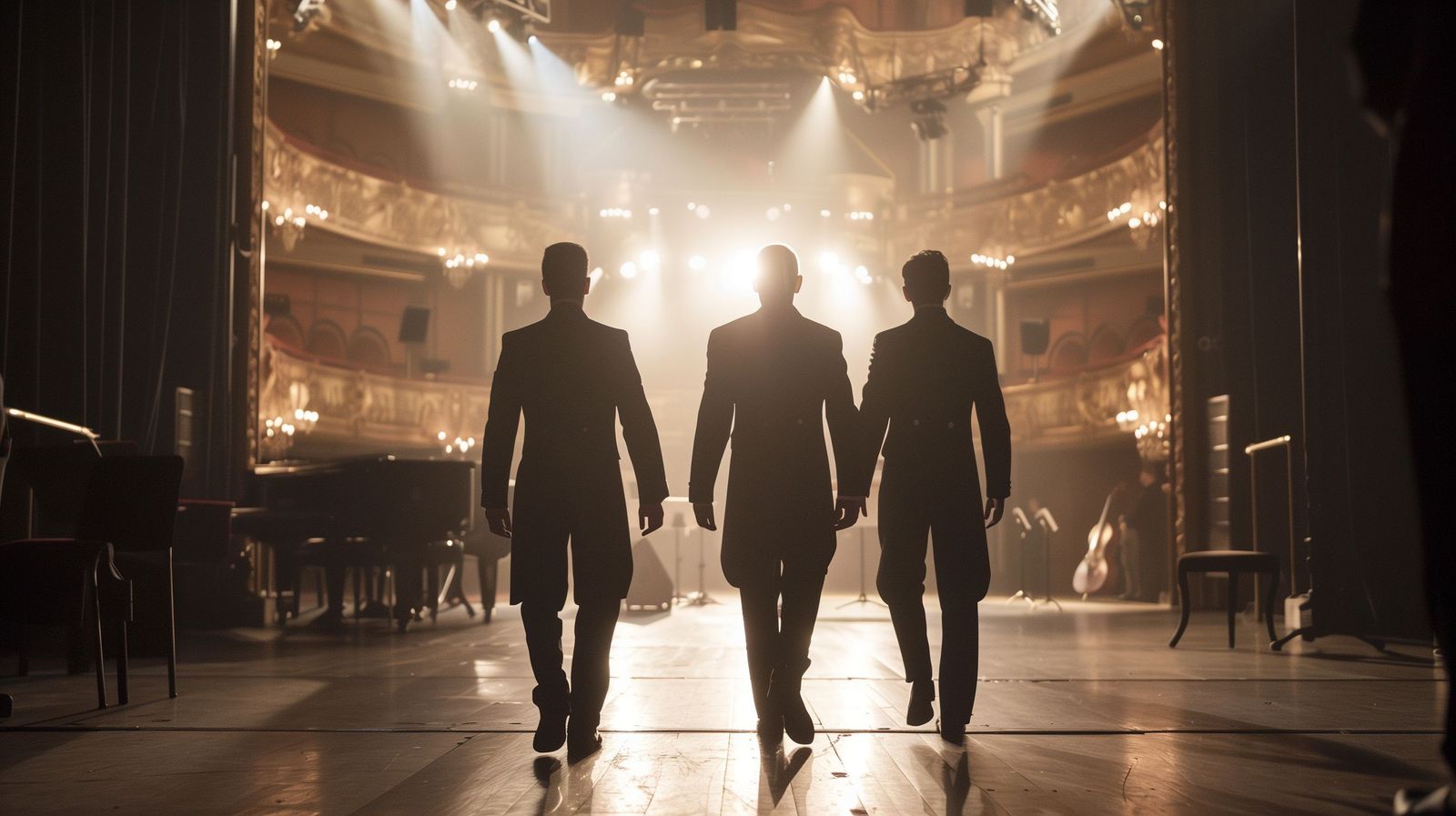 Imagen promocional del concierto 'Una noche con los 3 Tenores'.