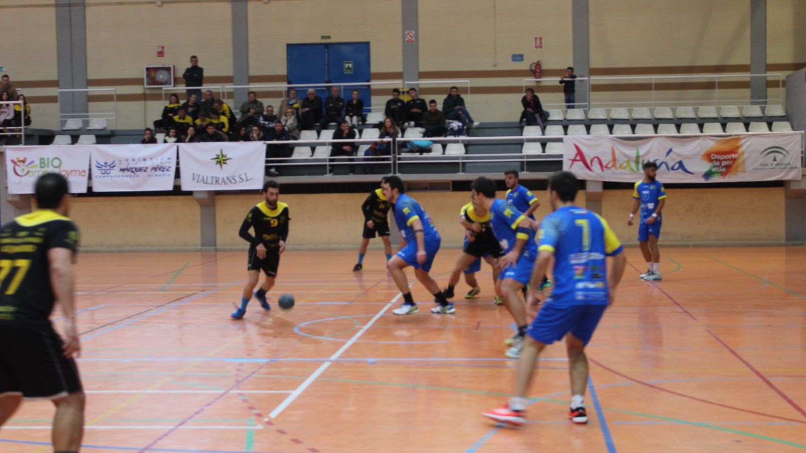 Imagen del duelo ante Málaga Norte