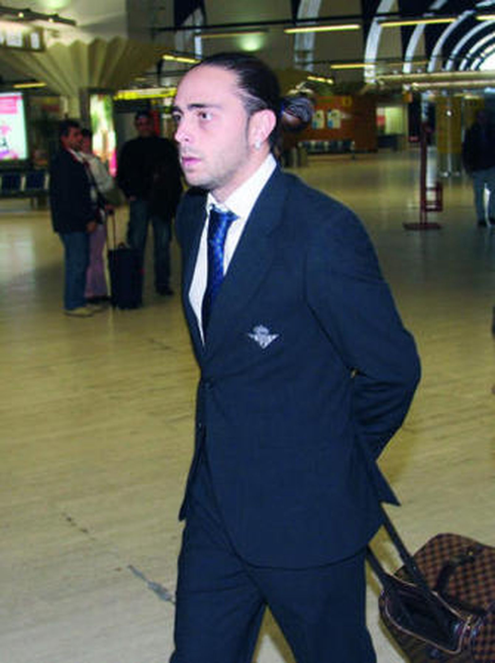 Sergio García, en el aeropuerto de San Pablo.