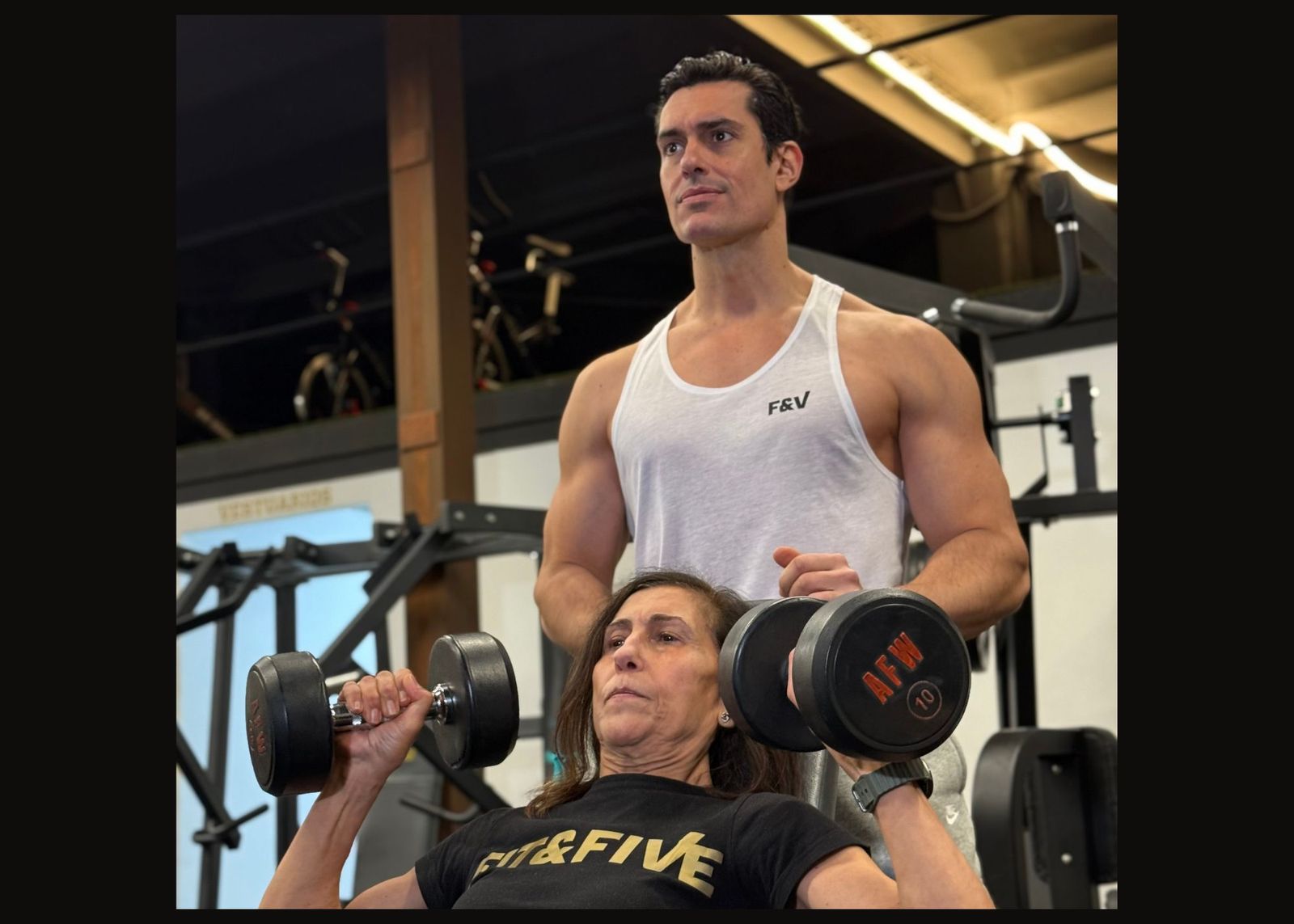 Fran Melero durante una de sus sesiones de entrenamiento