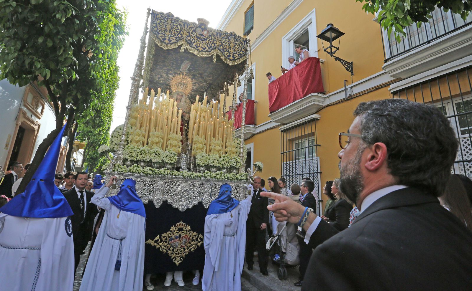 La Santísima Virgen de la Estrella el pasado Domingo de Ramos.