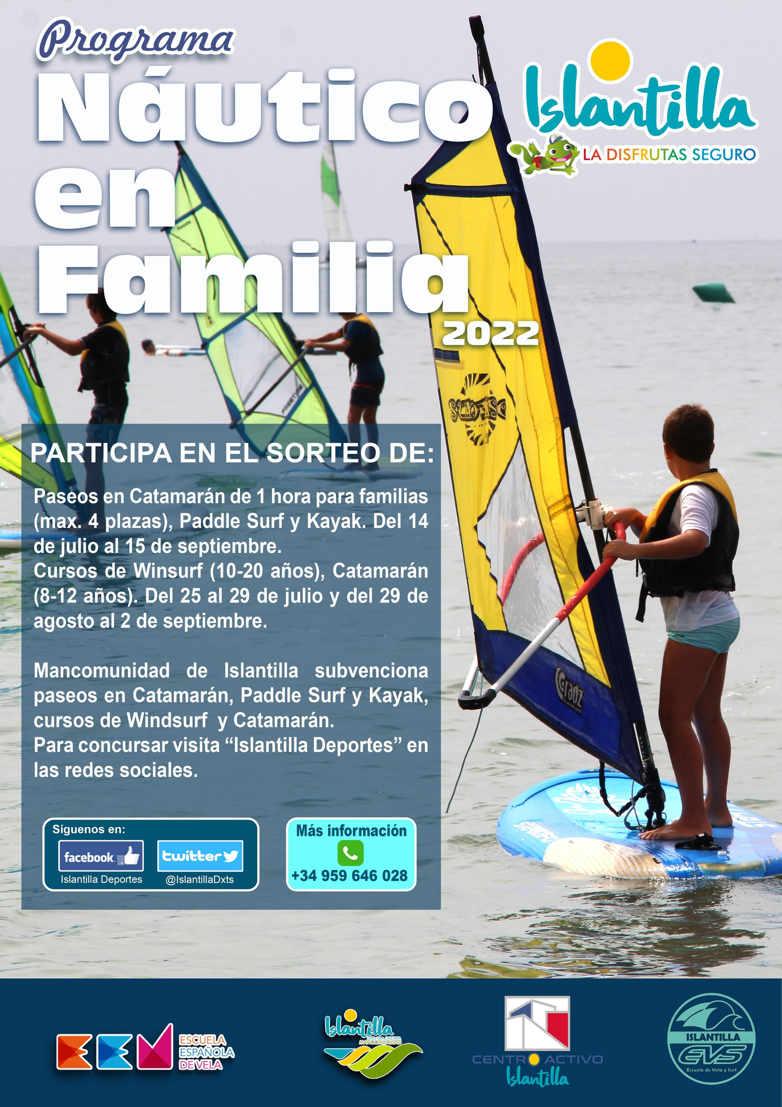 Cartel Programa Náutico en Familia