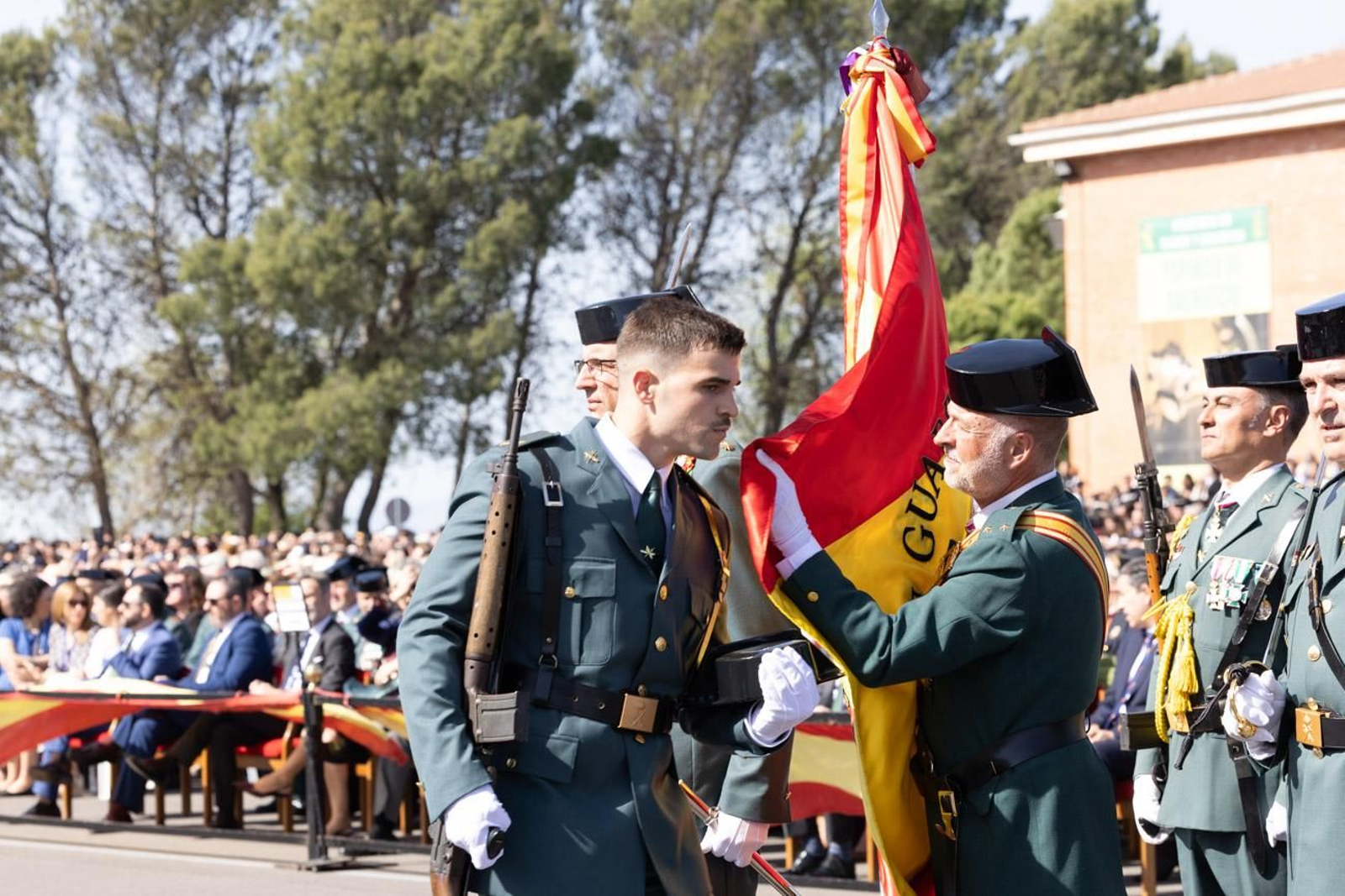 Acto de jura de bandera de la 130ª promoción de guardias civiles de la Academia de Baeza