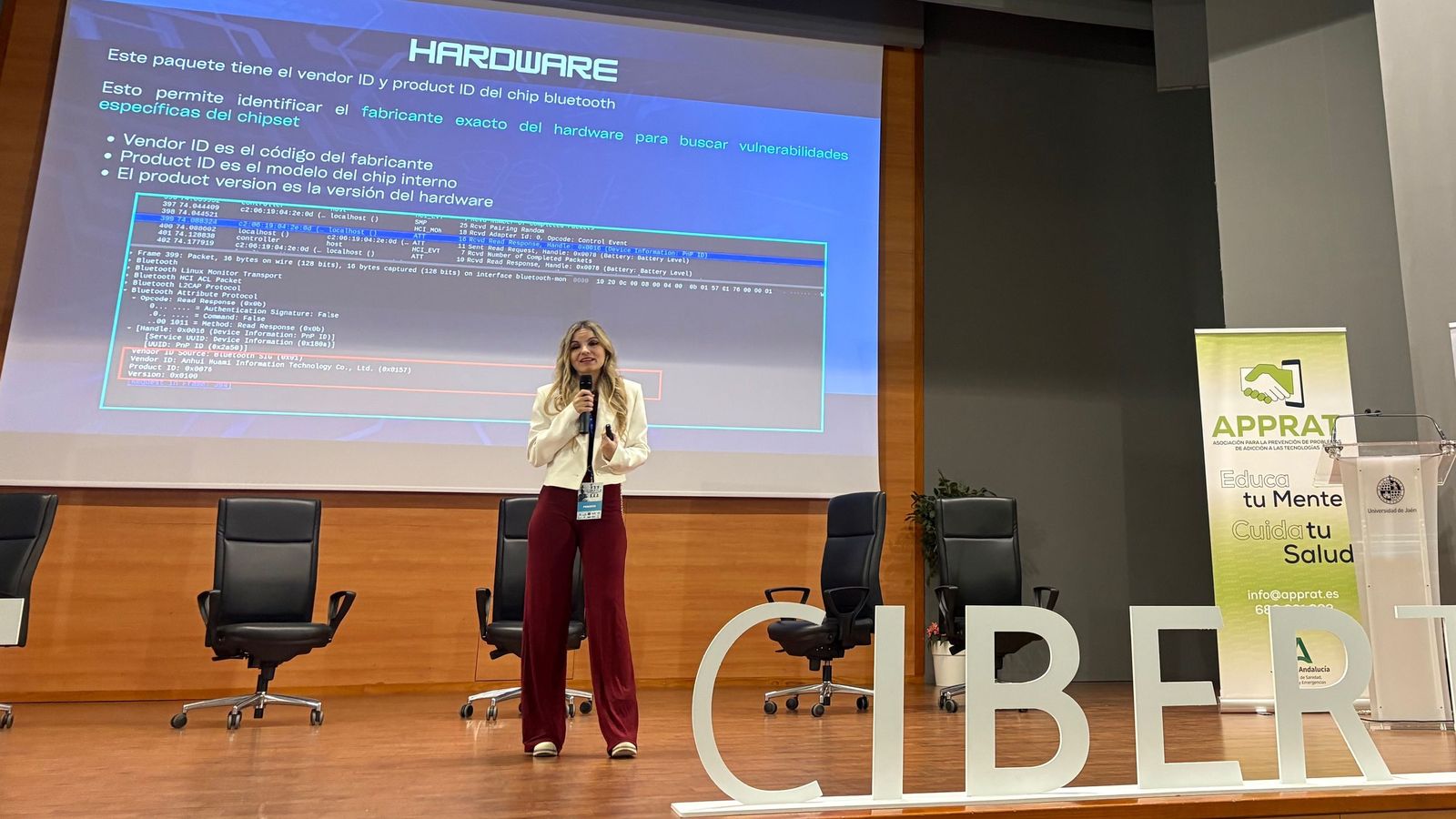 Mar Porras en Cibértica 2026.