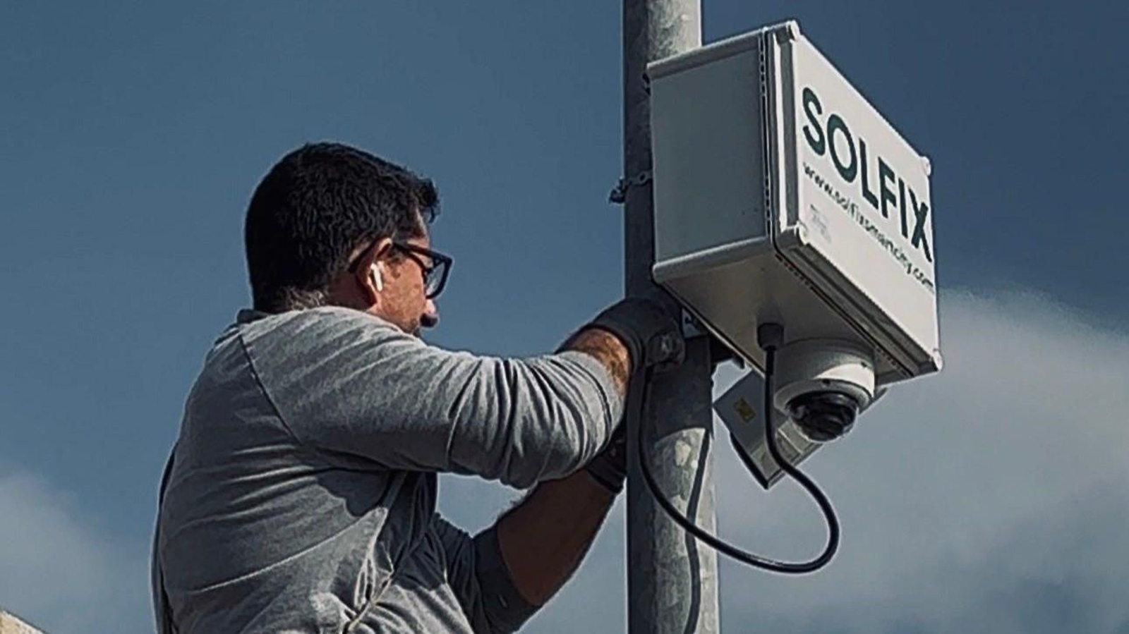 Una de las cámaras que se están instalando.