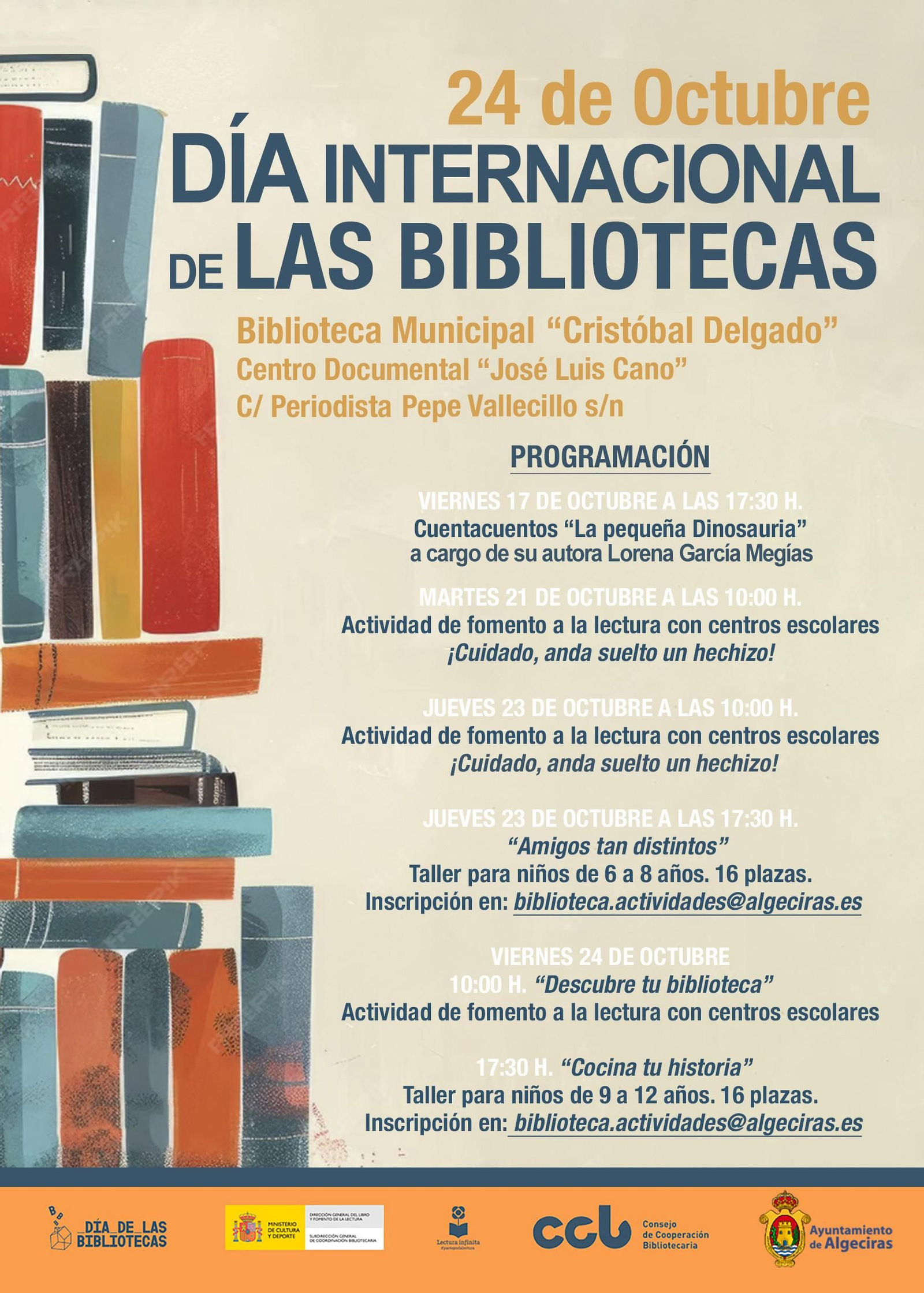 Algeciras celebra esta semana el Día de las Bibliotecas con talleres y charlas dirigidas al público infantil.