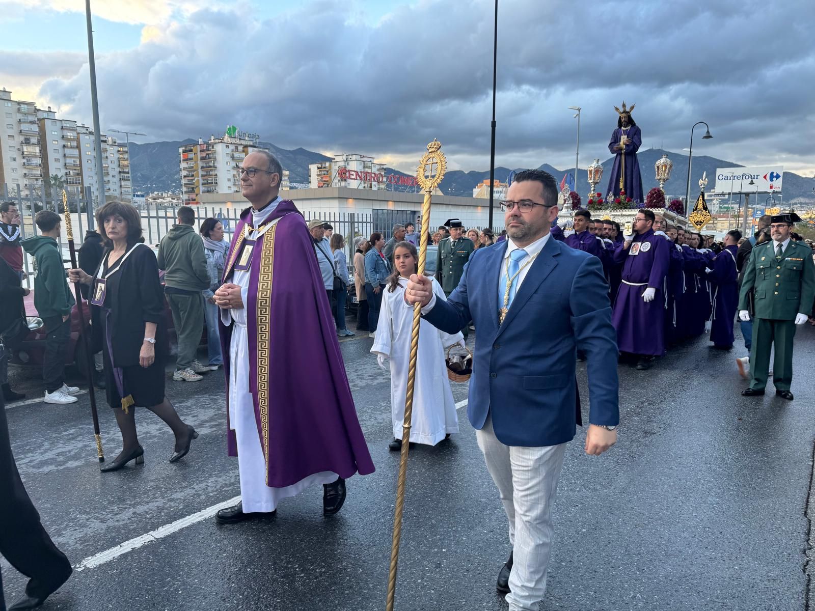 El Cristo de Medinaceli el Martes Santo en las Lagunas de Mijas, en imágenes