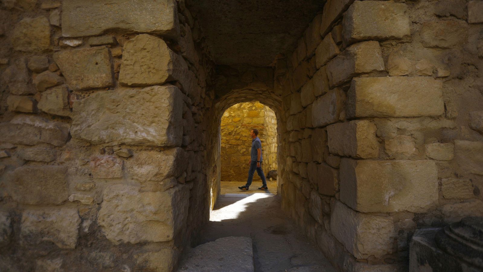 Interior del Castillo del Moral de Lucena.