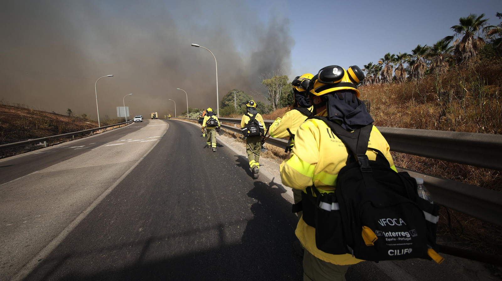 Grave incendio en la campiña de Jerez