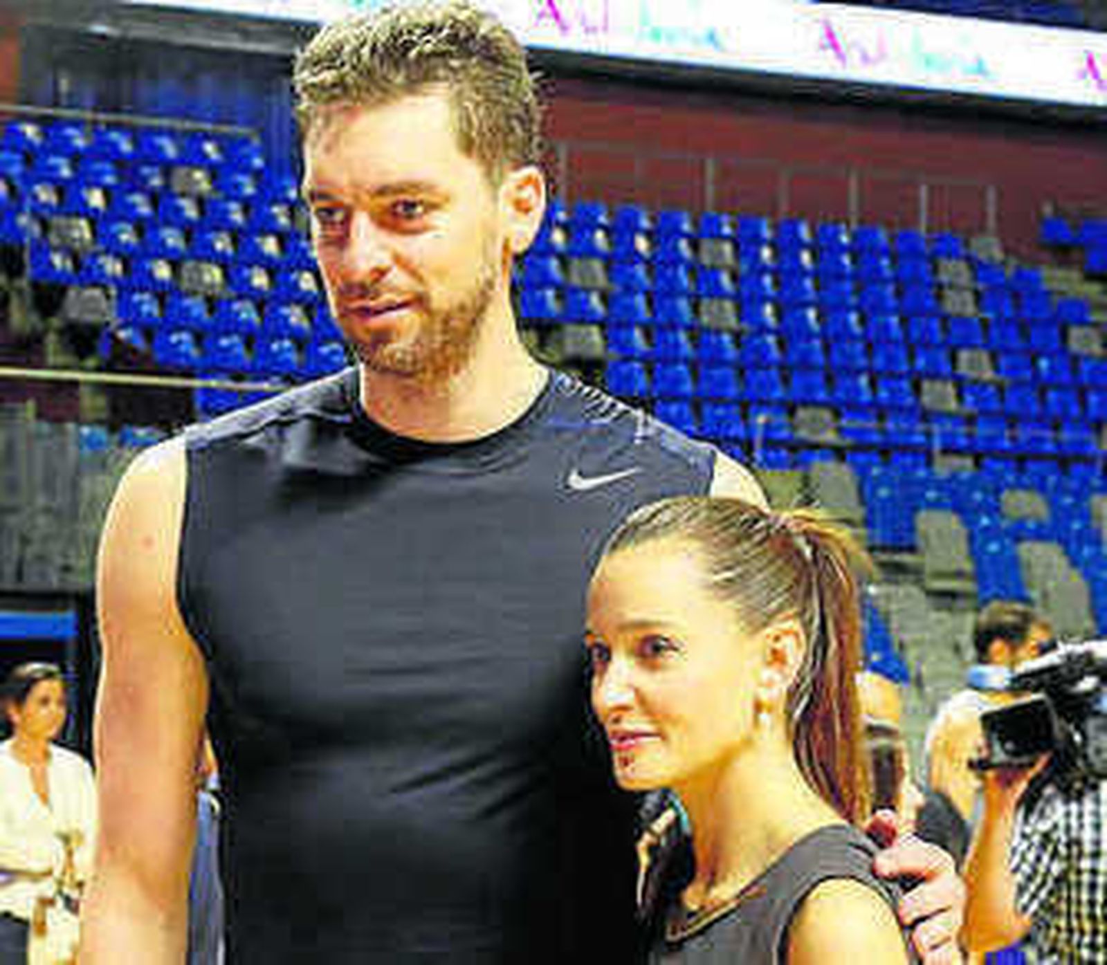 Pau Gasol y Elisa Pérez de Siles.