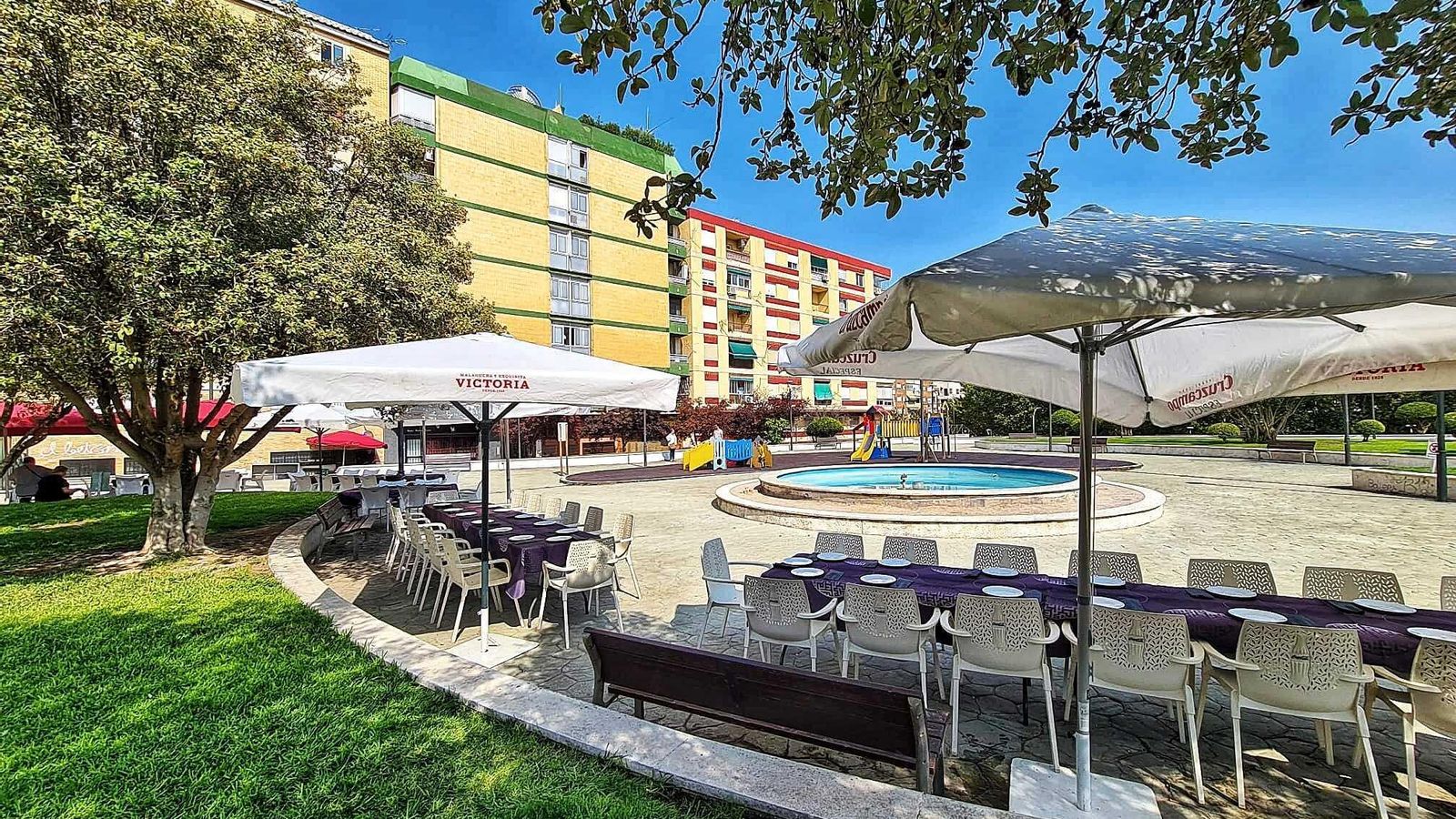 La terraza favorita de la clientela del Jaral que va con niños. Y sin ellos, también.