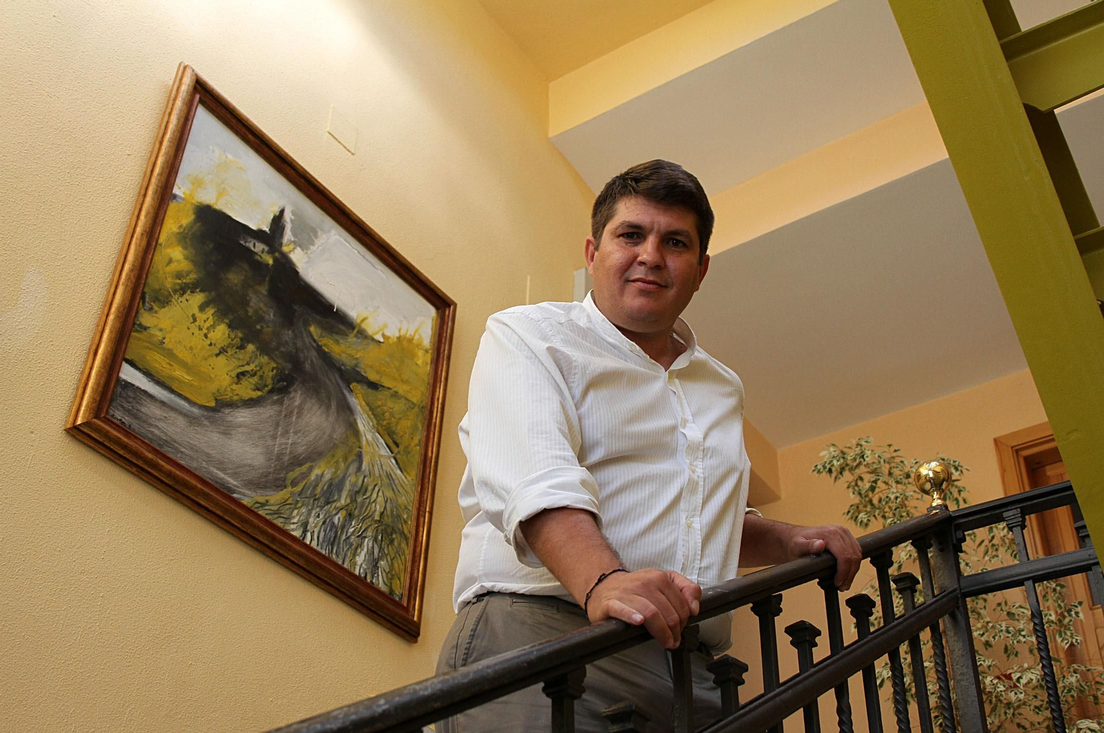 Marcos Toti  en su etapa como regidor de Zalamea la Real.