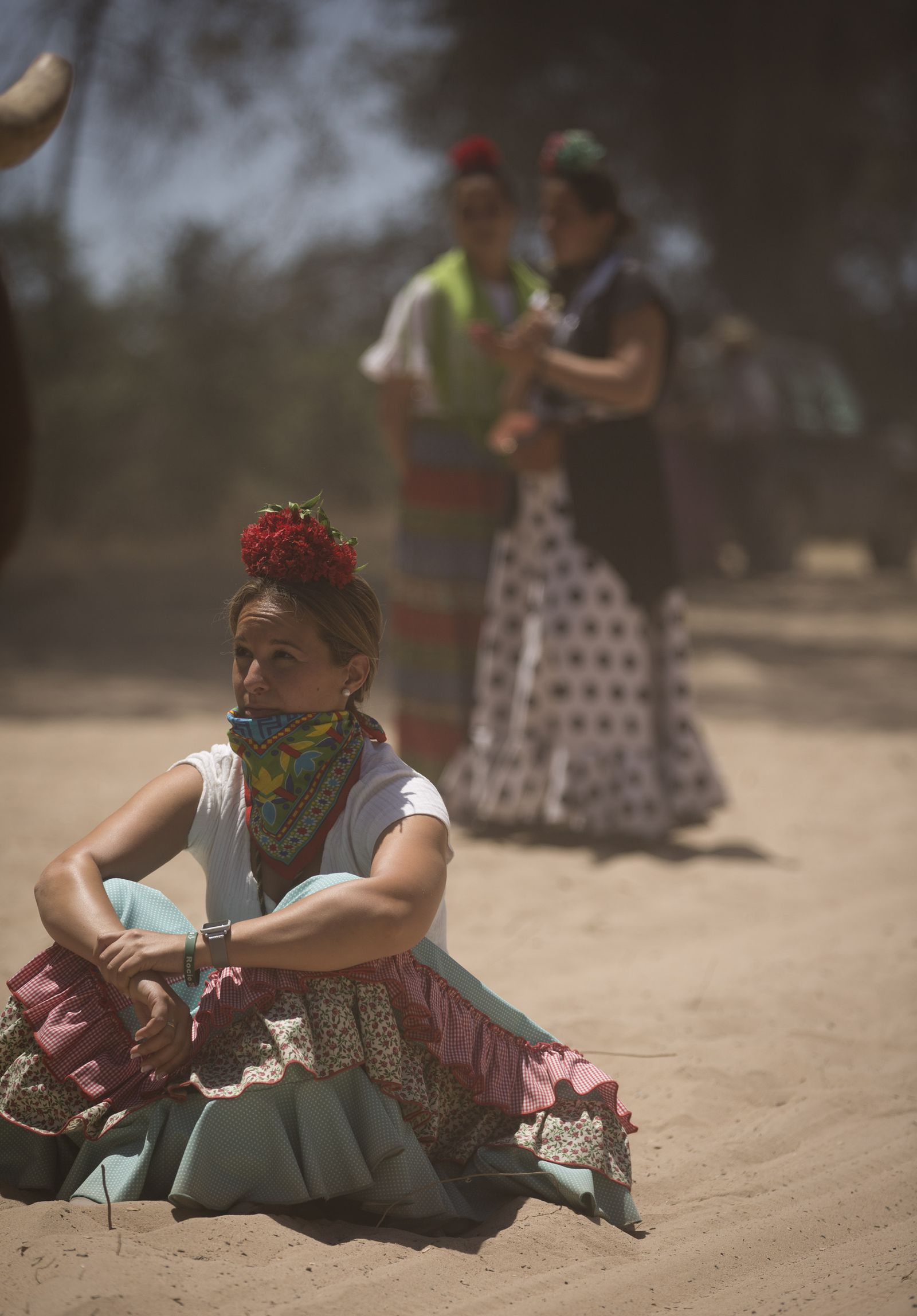 El paso de hermandades del Rocío por la Raya Real