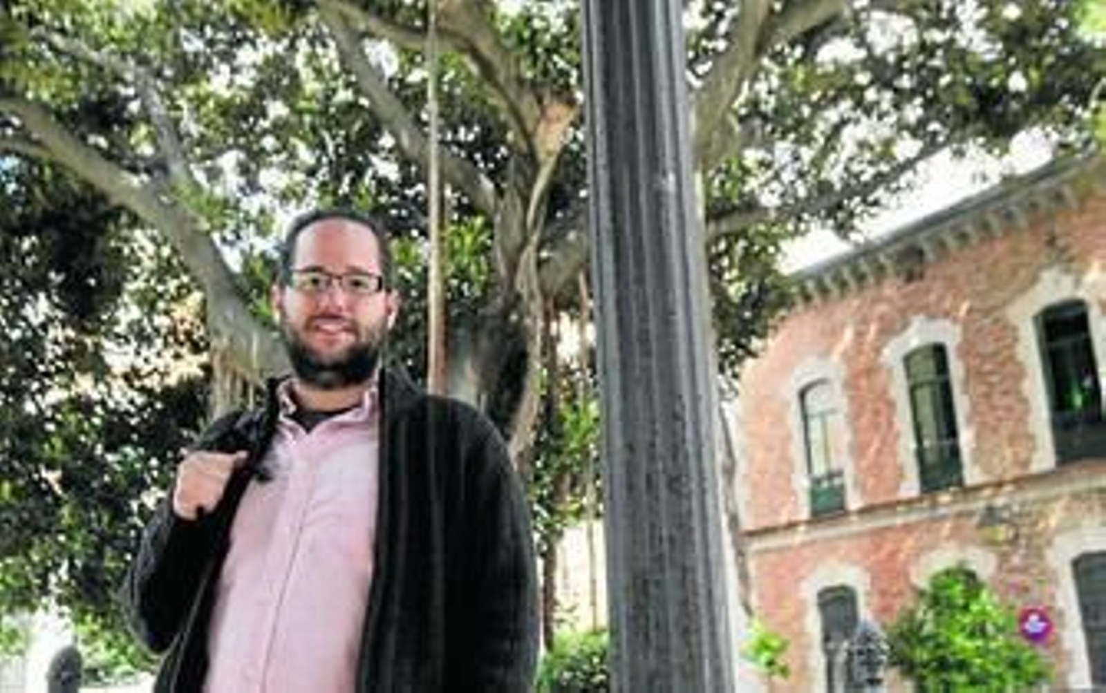 José Ignacio García Sánchez, en la Alameda del Banco.