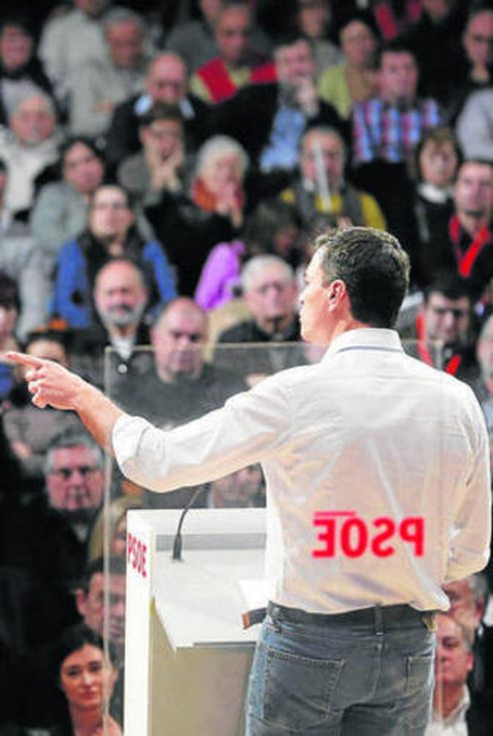 El secretario general del PSOE, Pedro Sánchez, ayer en Valencia.