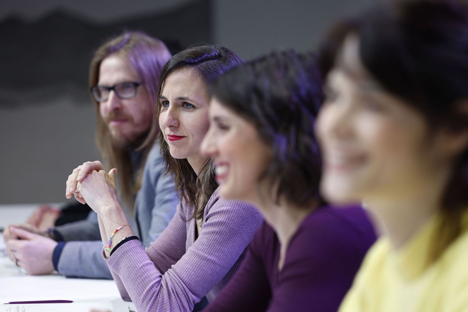 La líder de Podemos, Ione Belarra, en la reunión del Consejo Ciudadano Estatal de la formación.