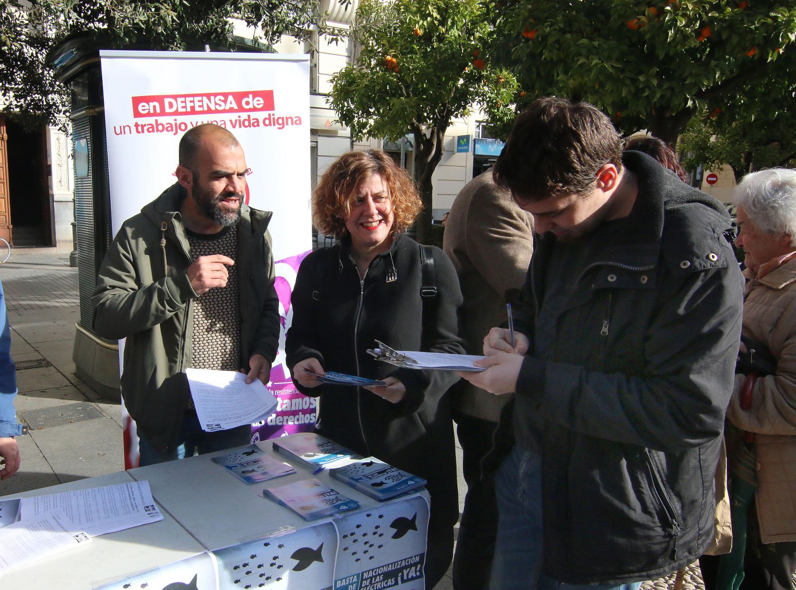 Mariscal y Doblas, ayer en Las Tendillas.
