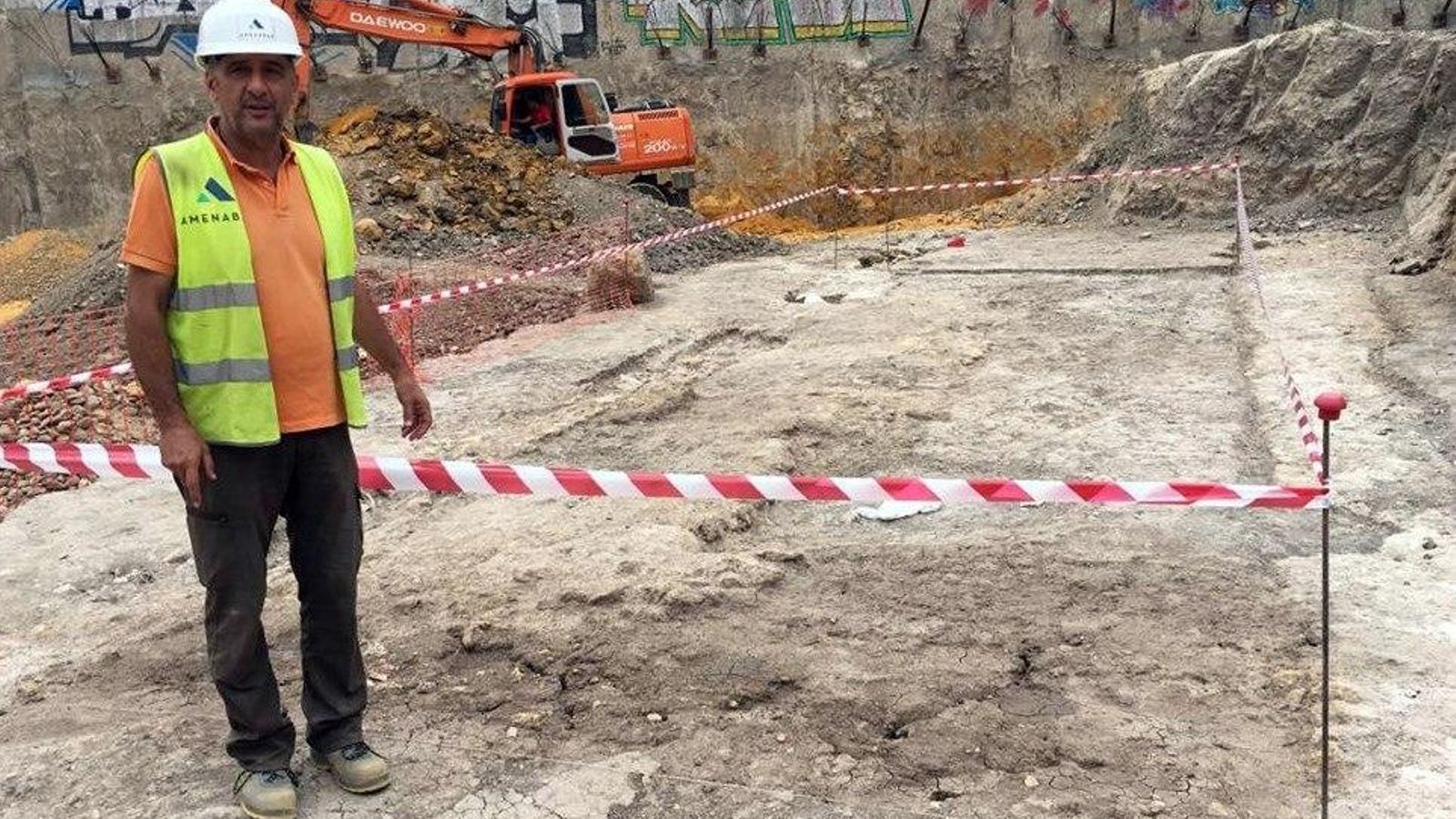 Restos de lo que se supone es la vía Heraclea.