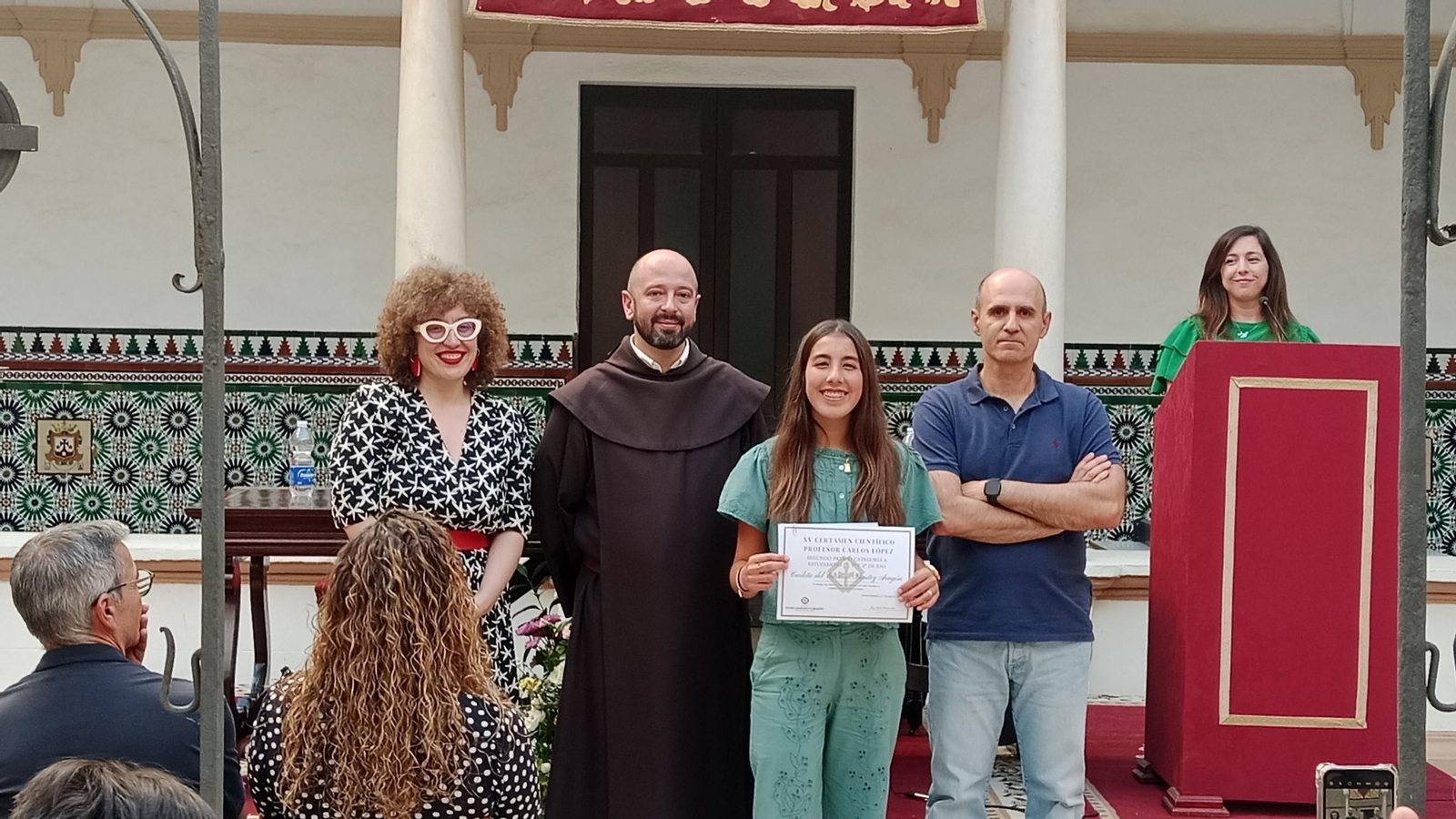 Entrega de premios del certamen escolar de ciencias Carlos López en San Fernando