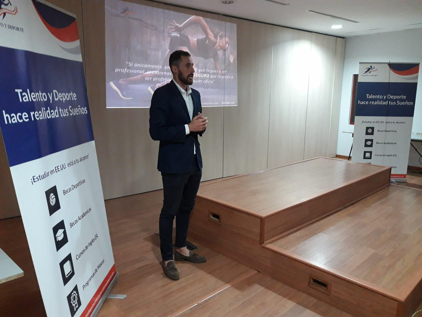 Miguel Jiménez fundó la empresa Talento y Deporte cuando estudiaba en Estados Unidos