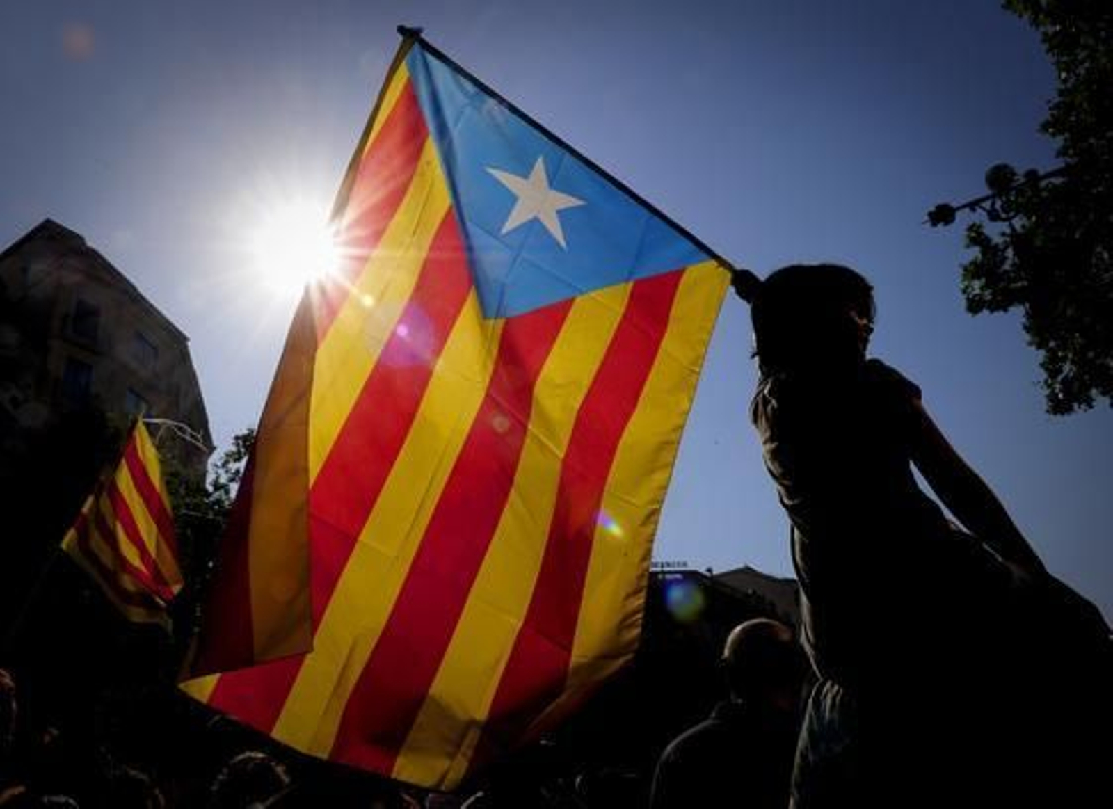 Más de un millón de personas marchan por las calles de Barcelona para protestar contra la sentencia del 'Estatut'. / AFP