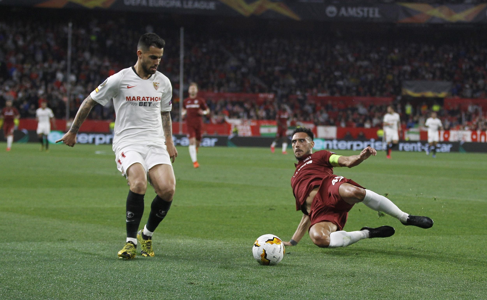 Las imágenes del Sevilla FC- CFR Cluj