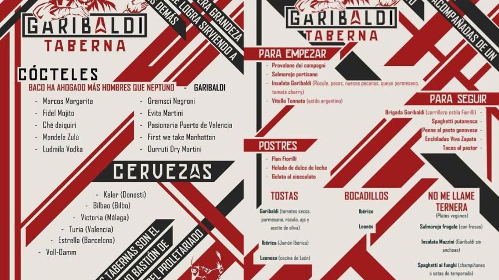 La carta de Garibaldi