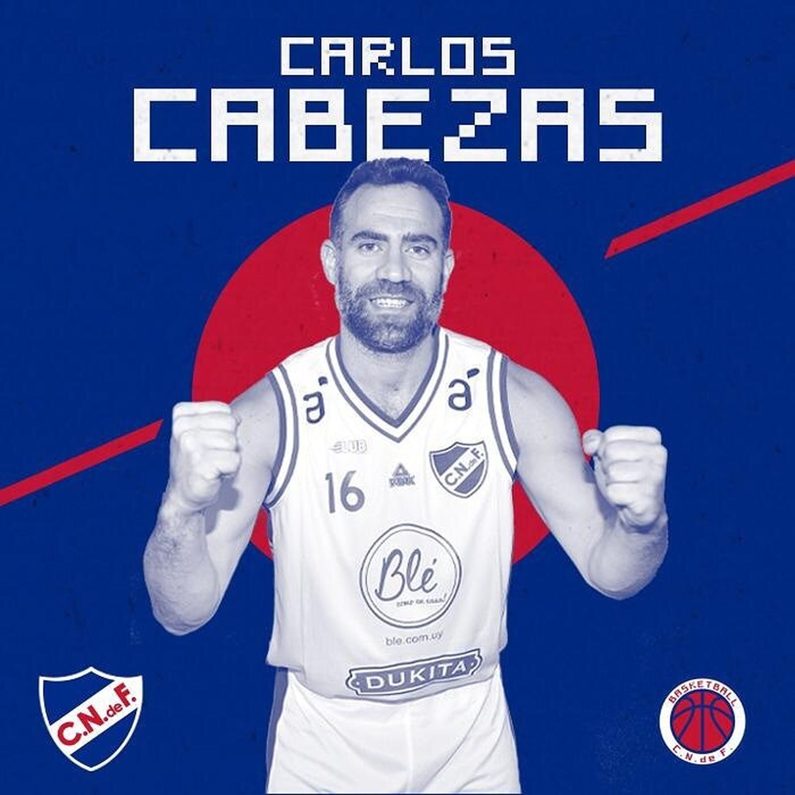 Carlos Cabezas, con Nacional.