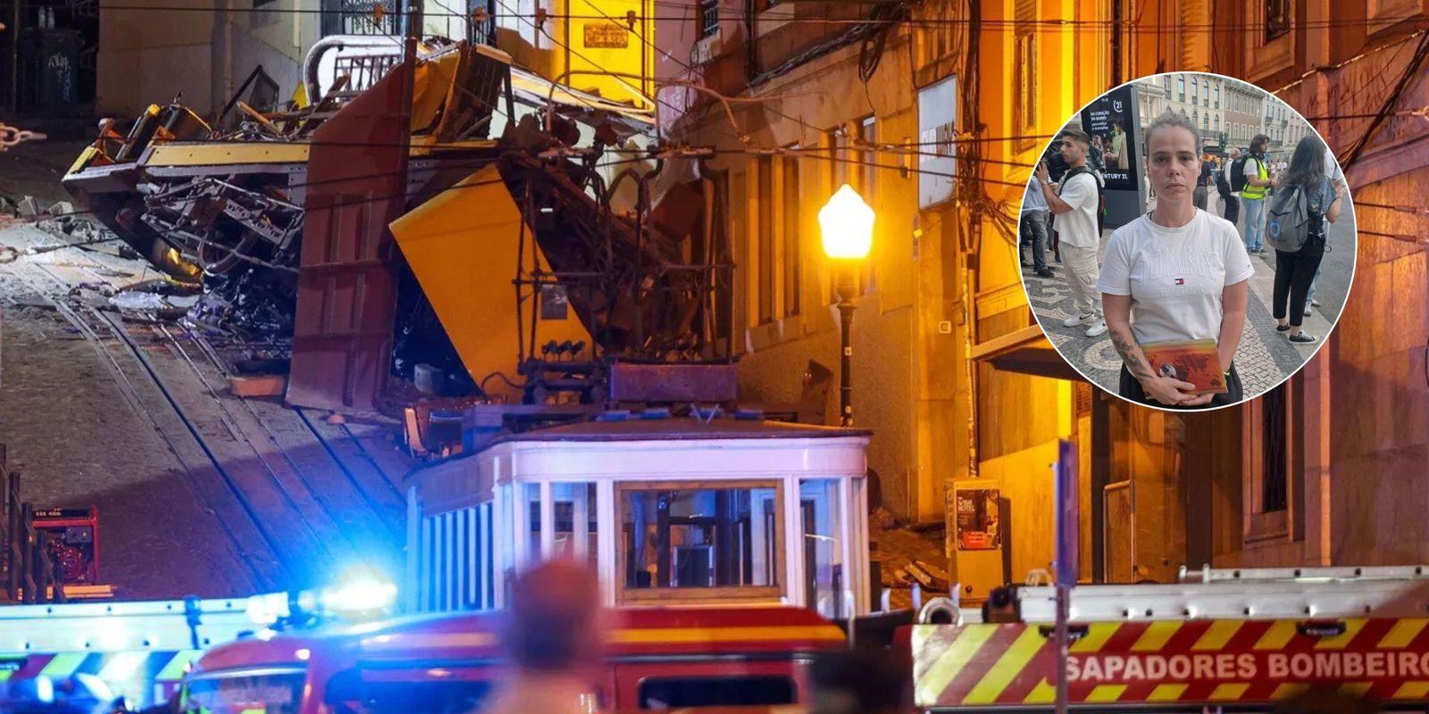 Teresa D'Avó, exresidente en la zona, se acercó a la cabina inferior a ayudar tras oír a niños.