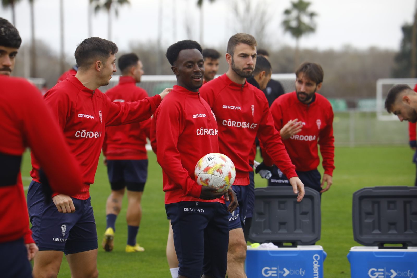 Carracedo, Diarra y Ramón Bueno, durante la sesión de este martes.