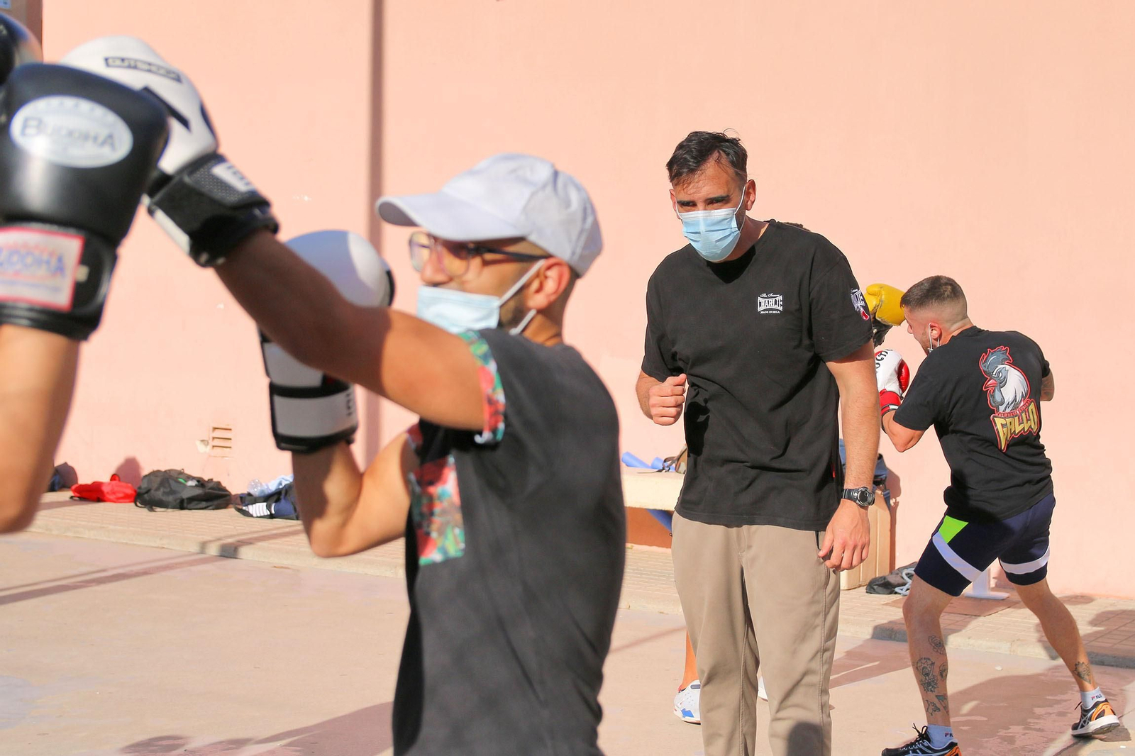 Fotogalería del entrenamiento del Almería Boxing.