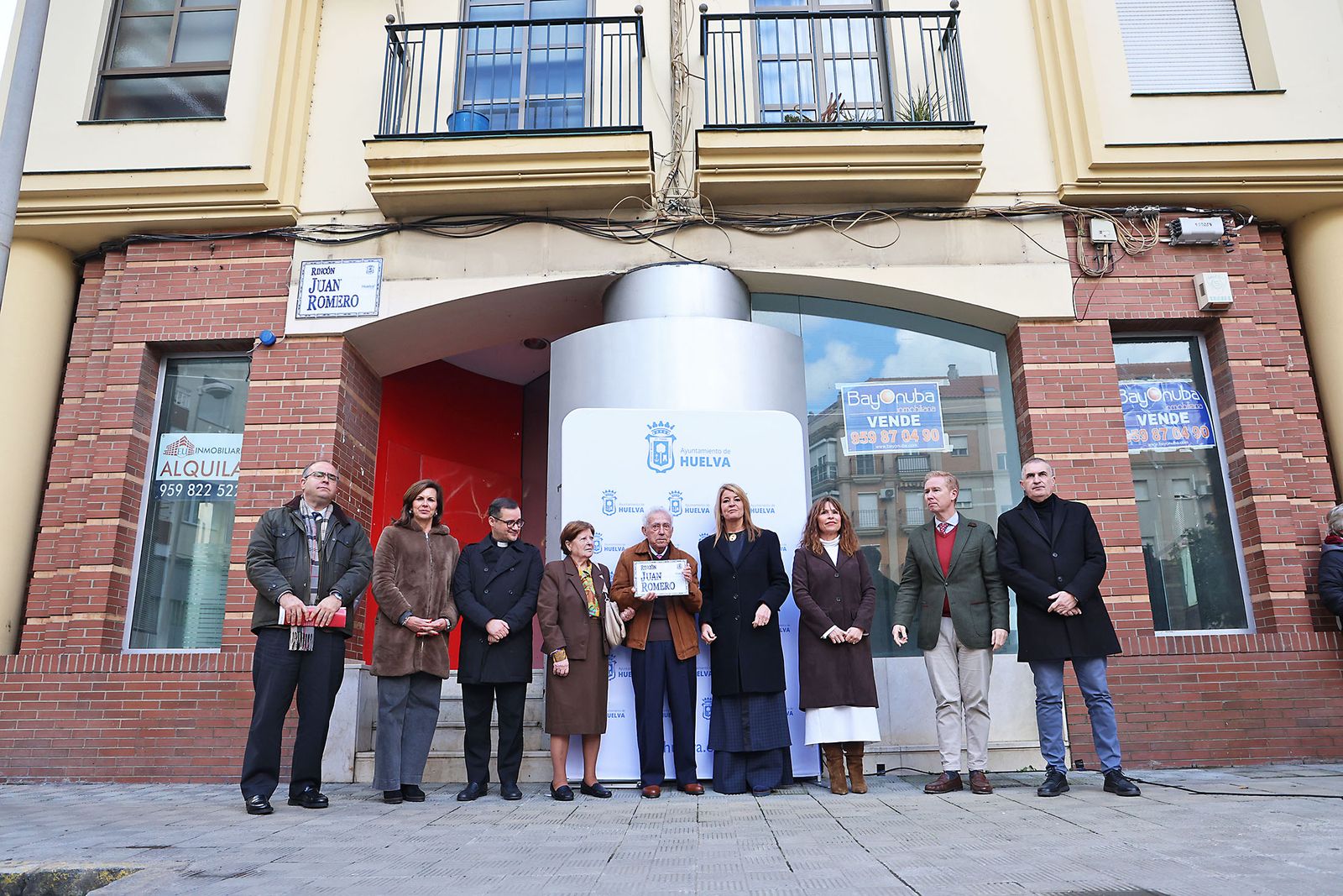Las fotografías de la rotulación del Rincón de Juan Romero